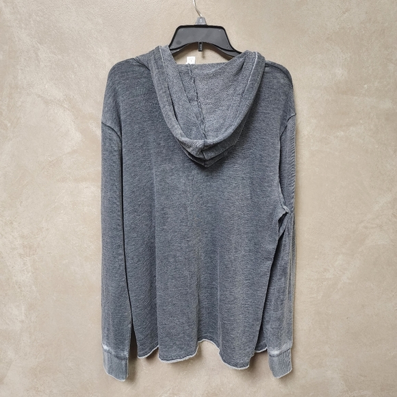 Joe Hanson Grey Distressed Long Sleeve Hoodie Size Large - Picture 4 of 9